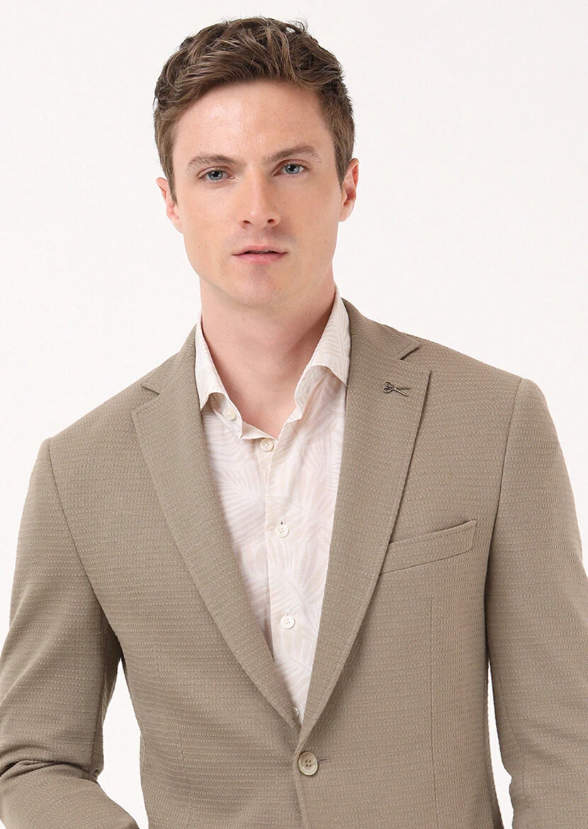 Buff Micro Zeroweight Slim Fit Cotton Blended Jacket - 3