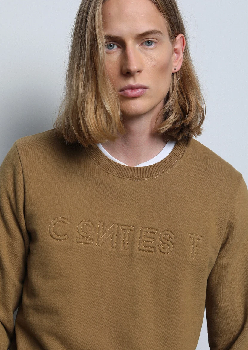 Buff Patterned Sweatshirt - 1