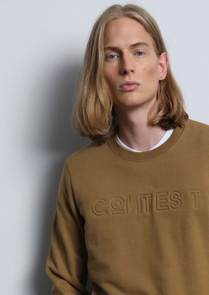 Buff Patterned Sweatshirt 