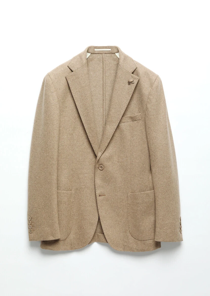 Buff Plain Shirt Shoulder Slim Fit 100% Cotton Jacket - 9