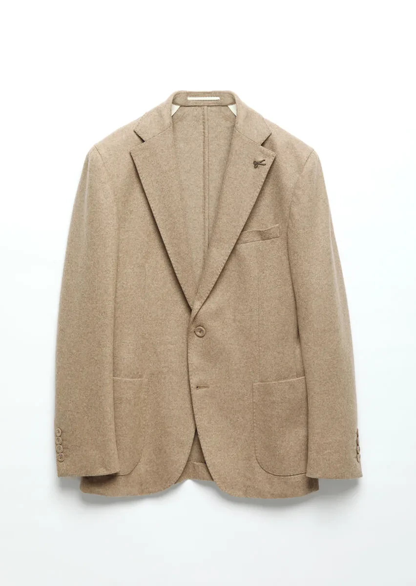 Buff Plain Shirt Shoulder Slim Fit 100% Cotton Jacket - 9