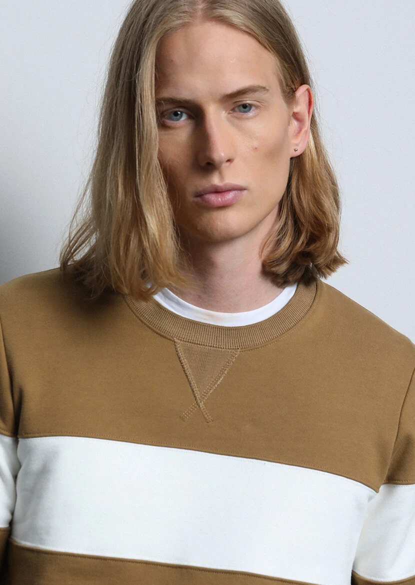 Buff Plain Sweatshirt - 3