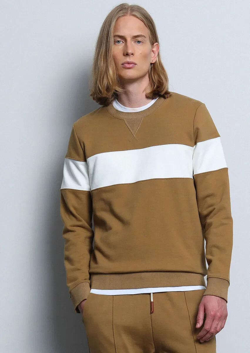 Buff Plain Sweatshirt - 4