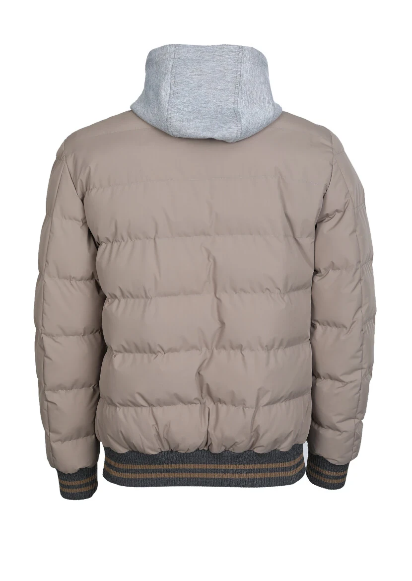 Buff Regular Fit Turtleneck Casual Weaving Puffer Coat - 7