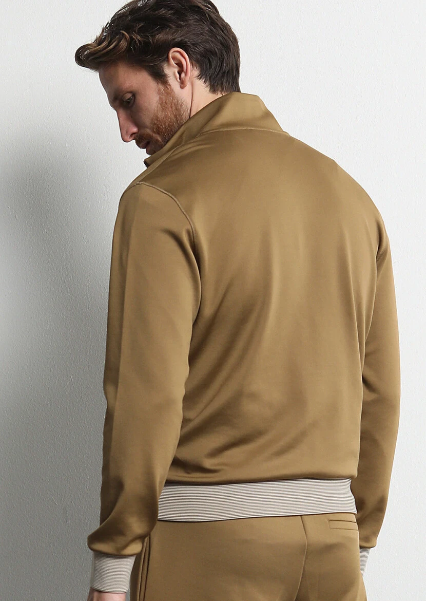 Buff Turtleneck Plain Sweatshirt - 5