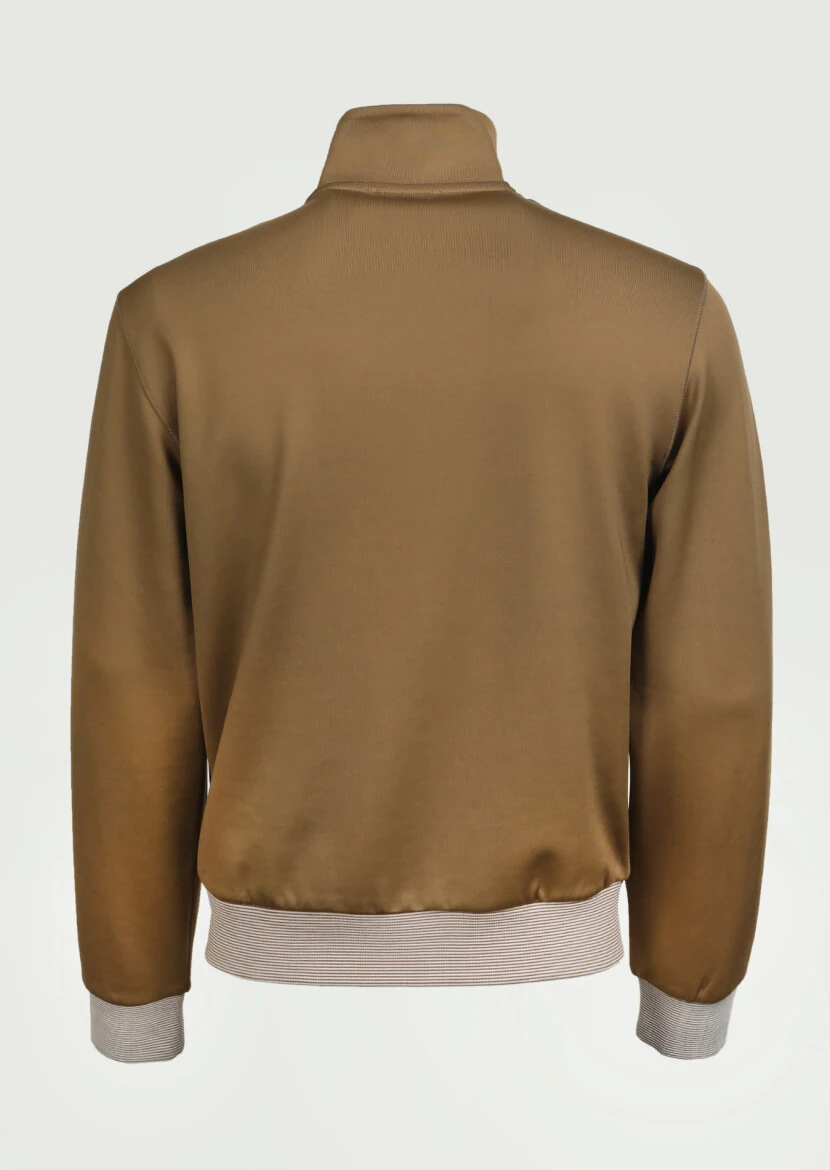 Buff Turtleneck Plain Sweatshirt - 7