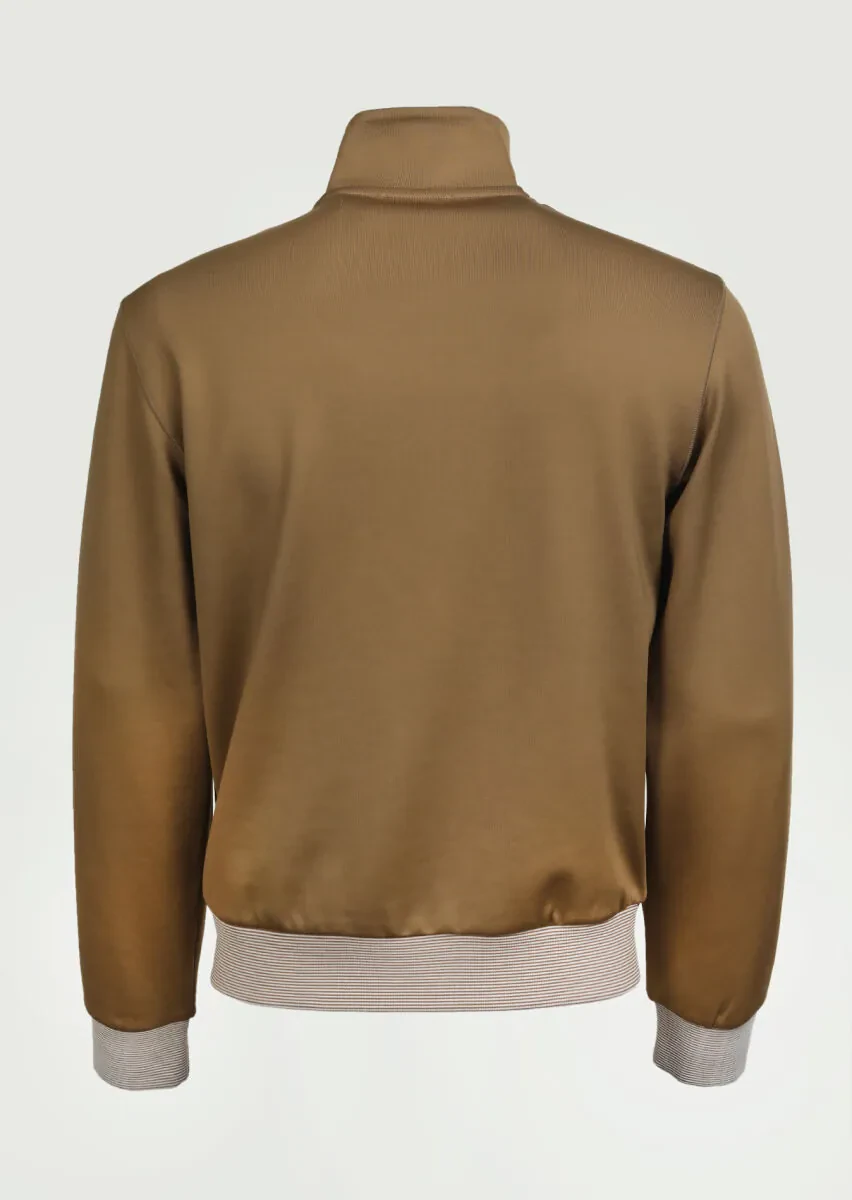 Buff Turtleneck Plain Sweatshirt - 7