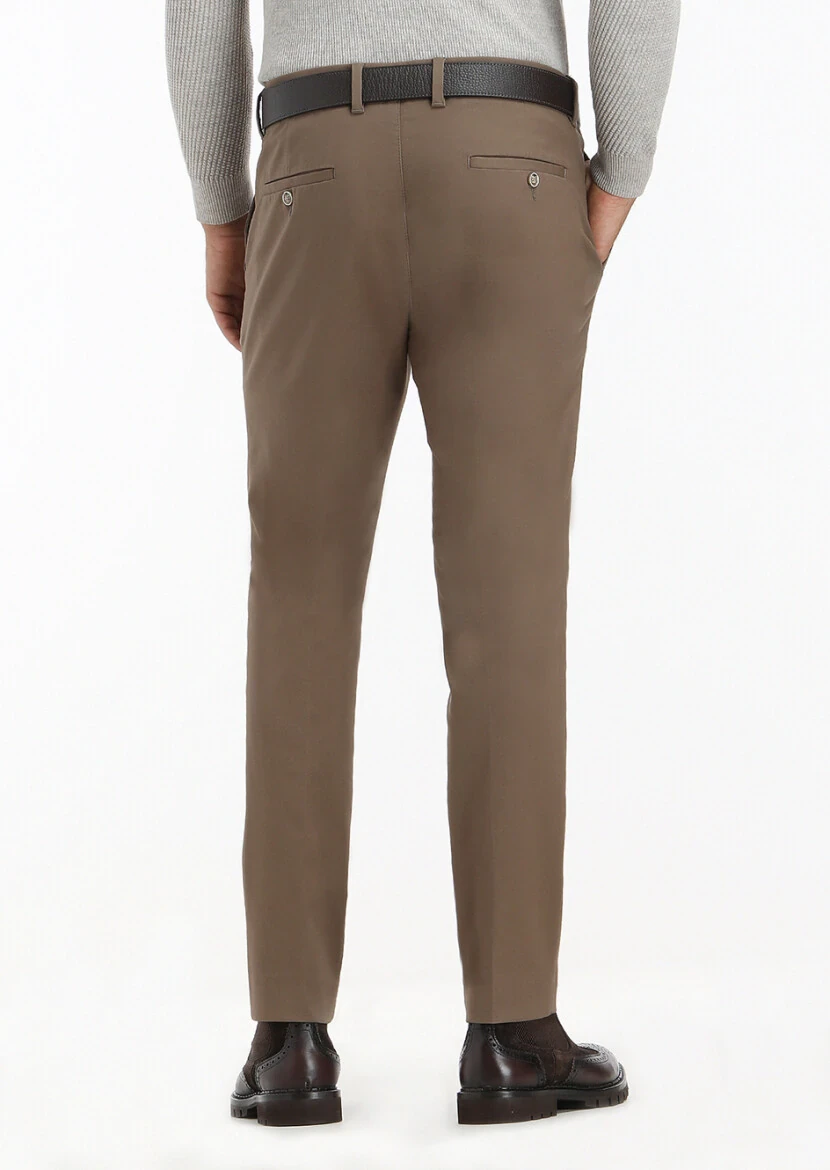 Buff Weaving Slim Fit Casual Trousers - 4