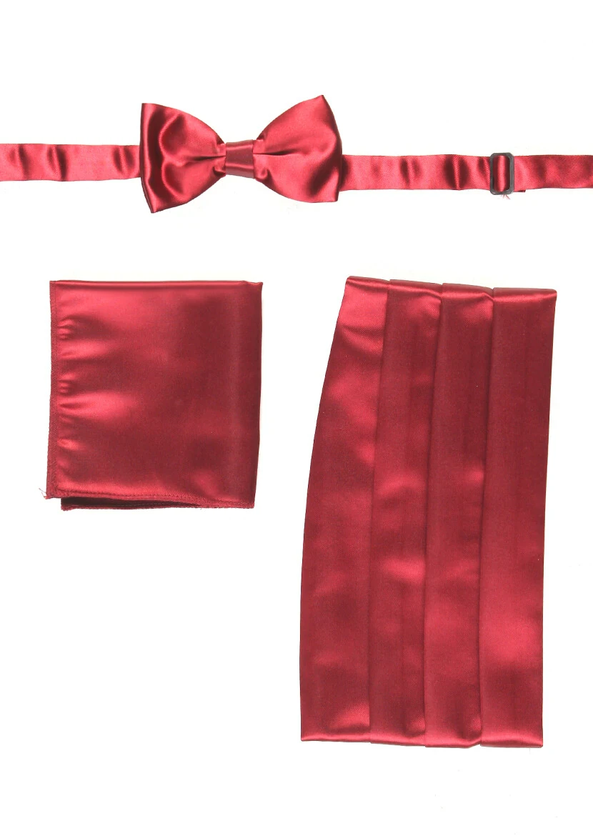 Burgundy Bow Tie Set - RAMSEY