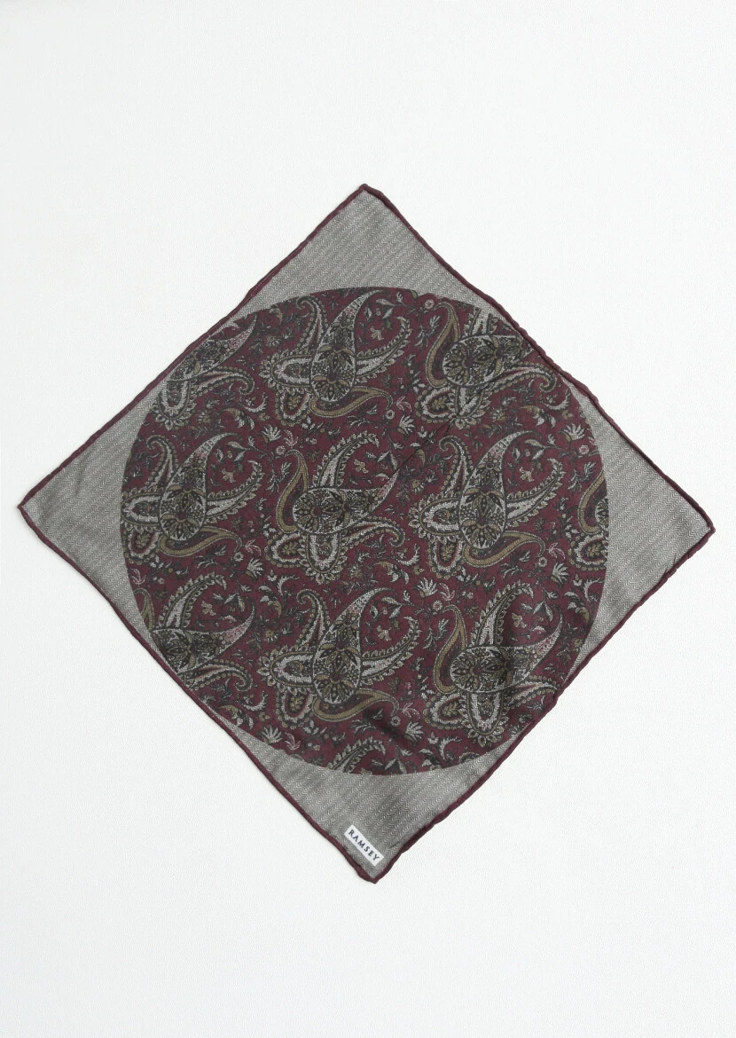 Burgundy Handkerchief 