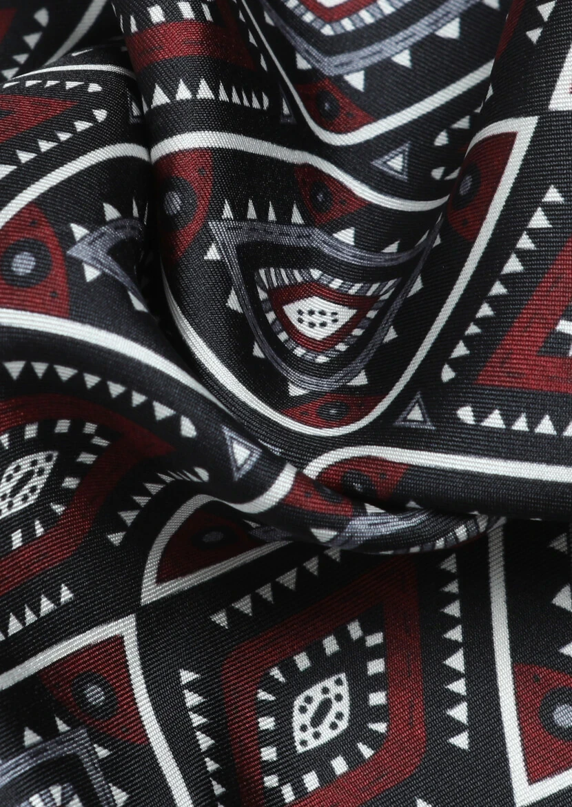 Burgundy Handkerchief 