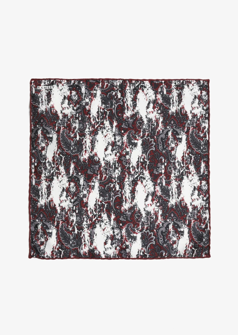 Burgundy Handkerchief 