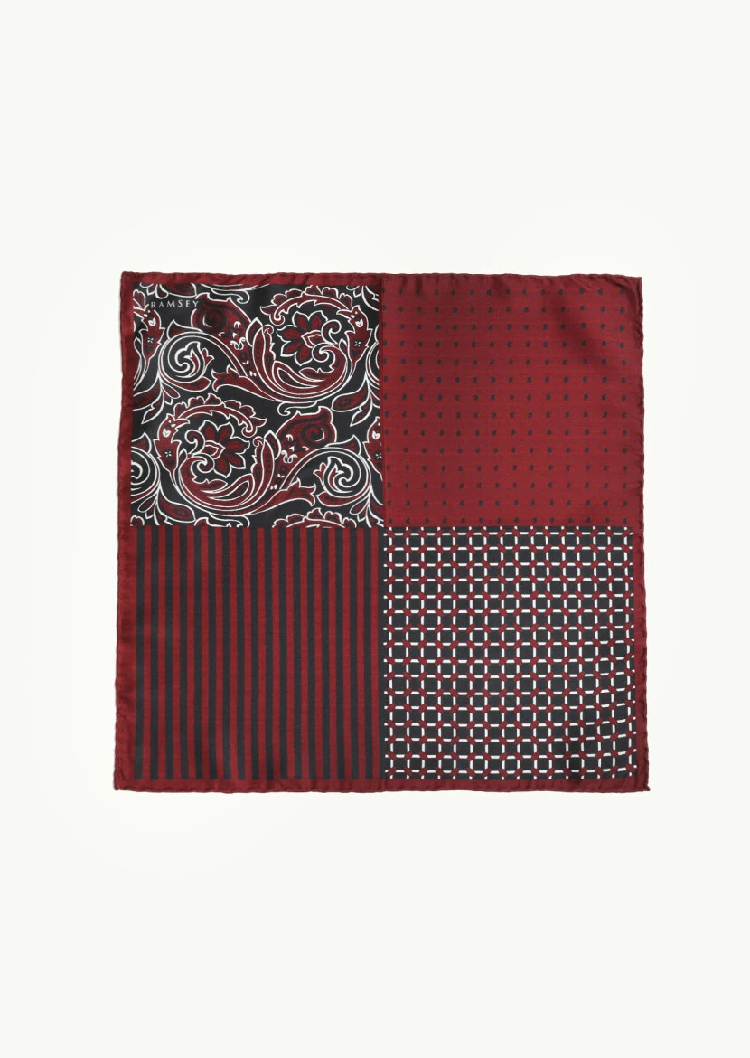 Burgundy Handkerchief 