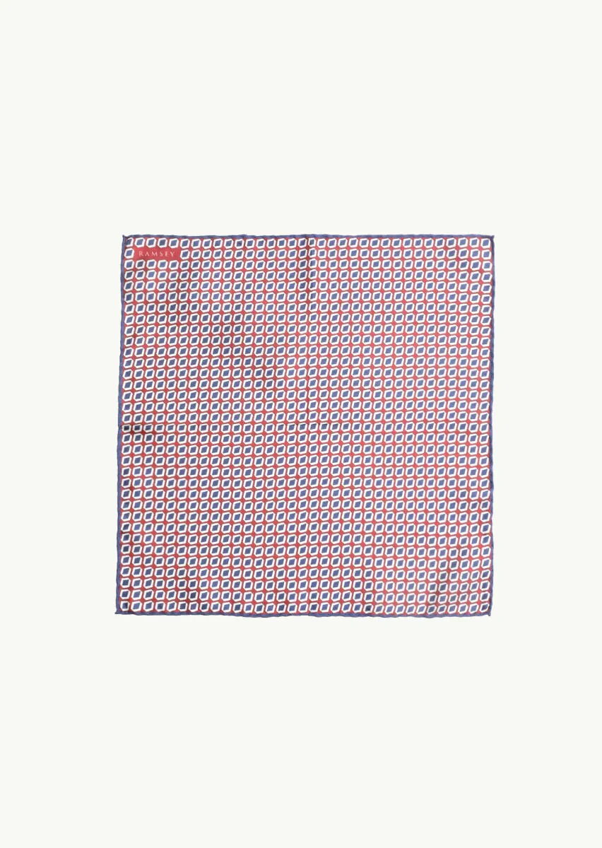 Burgundy Handkerchief - 1