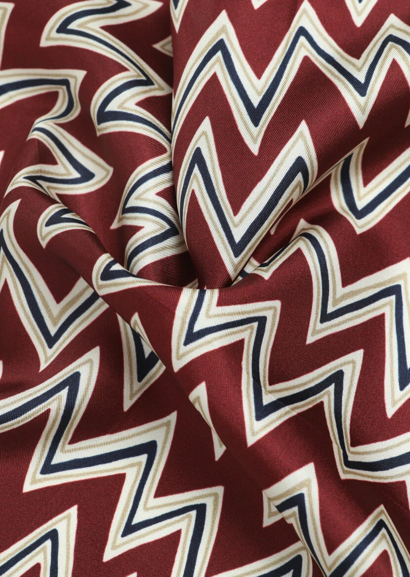 Burgundy Handkerchief 