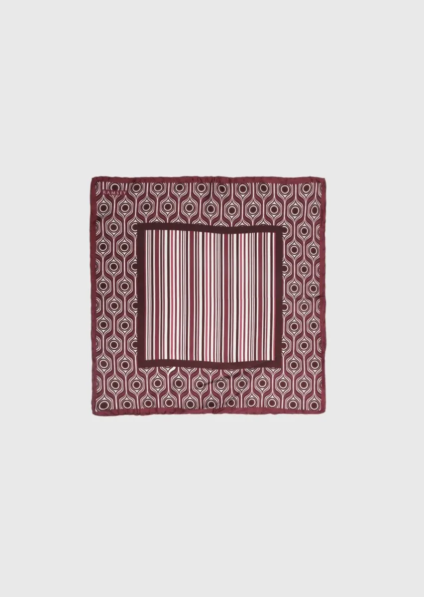 Burgundy Handkerchief - 1