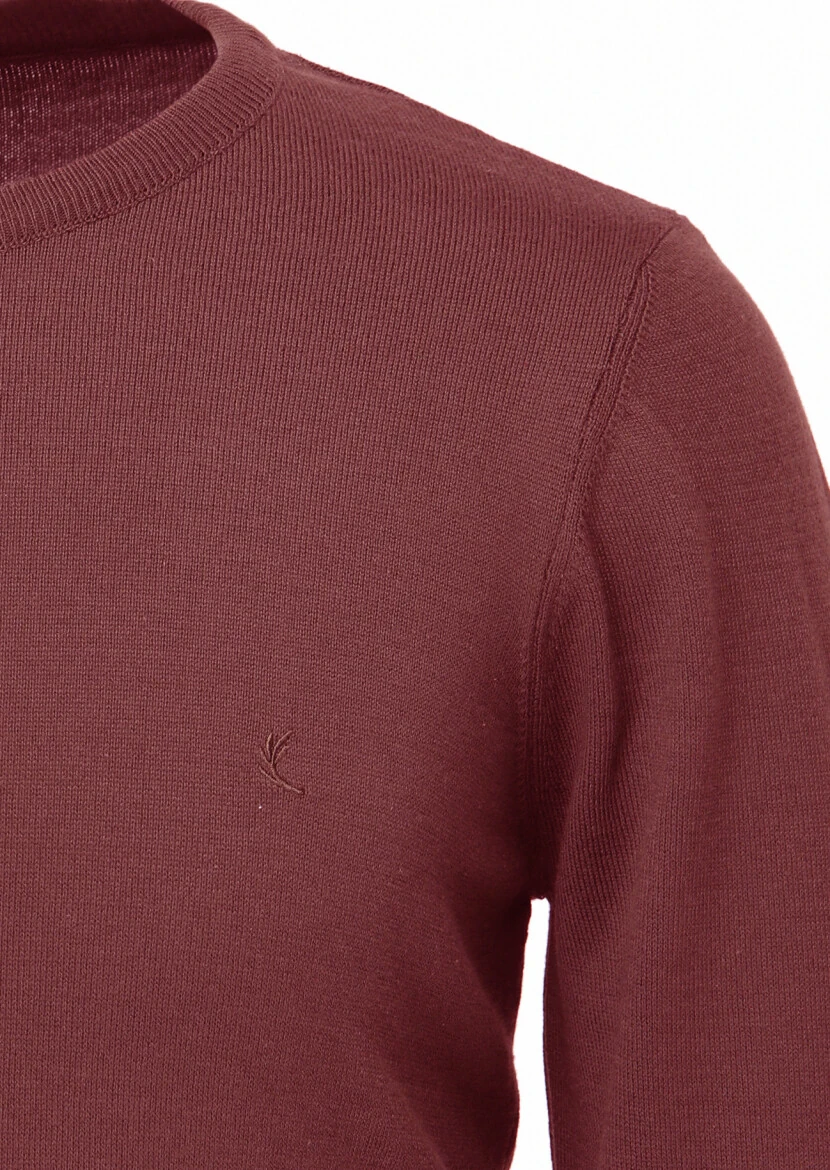 Burgundy Knitwear Sweatshirt 