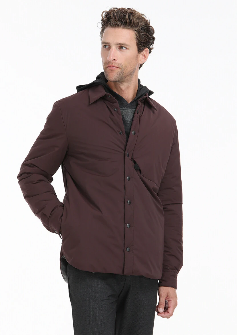 Burgundy Regular Fit Blazer - 2