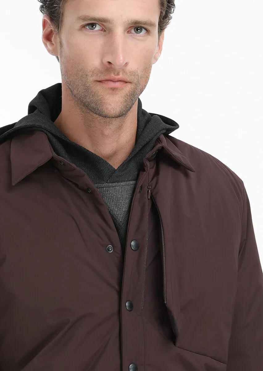 Burgundy Regular Fit Blazer - 3