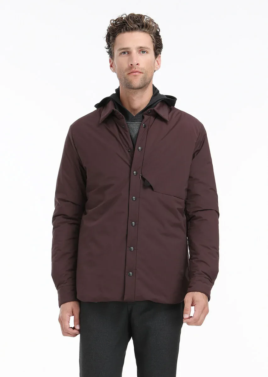 Burgundy Regular Fit Blazer - 6