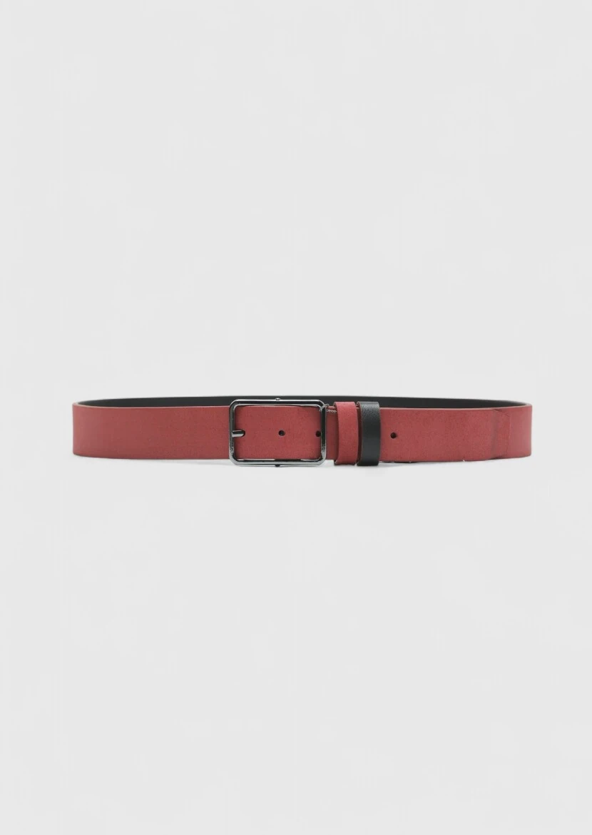 Burgundy Suede Belt - RAMSEY