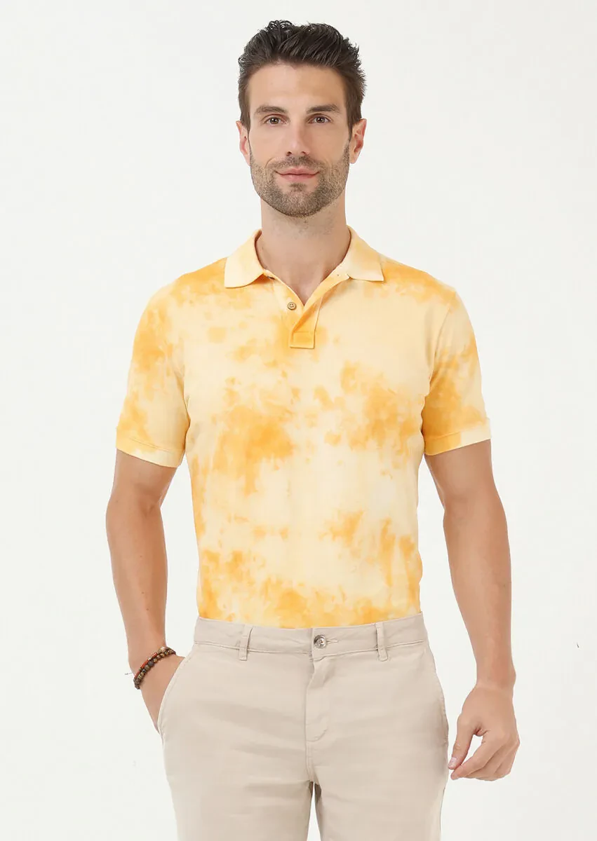 Colourful Plain Polo Neck 100% Cotton T-Shirt - 1