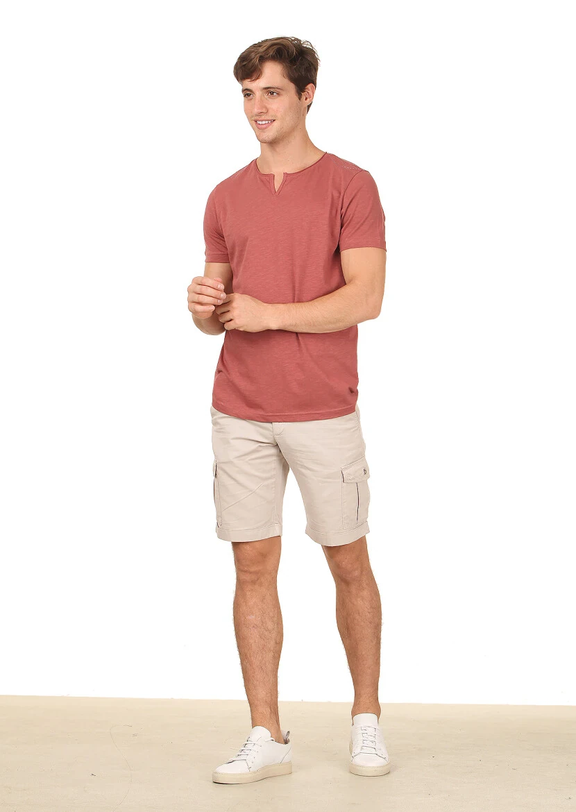 Copper Plain 100% Cotton T-Shirt - 3