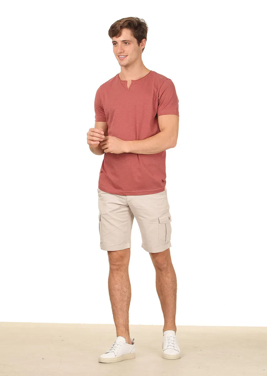 Copper Plain 100% Cotton T-Shirt - 3