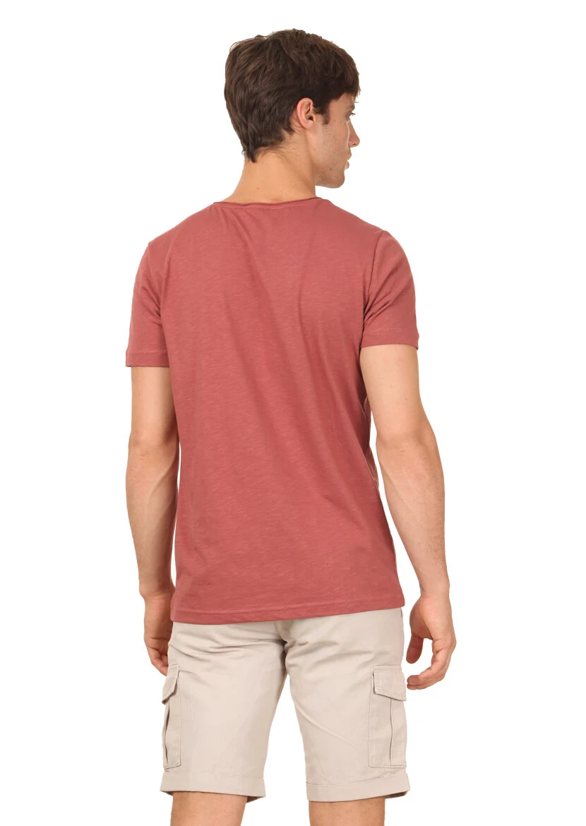 Copper Plain 100% Cotton T-Shirt - 4