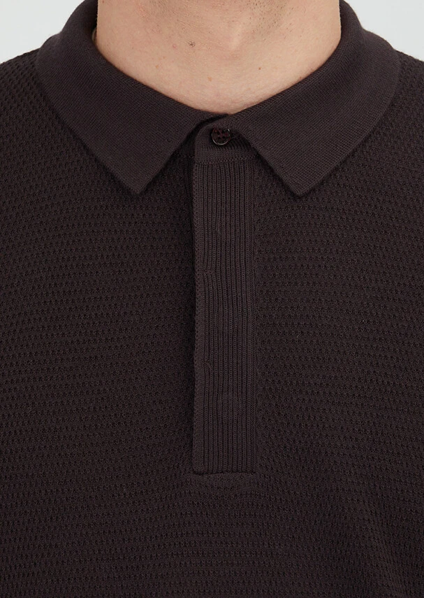 Damson Color Knitwear Sweatshirt - 4