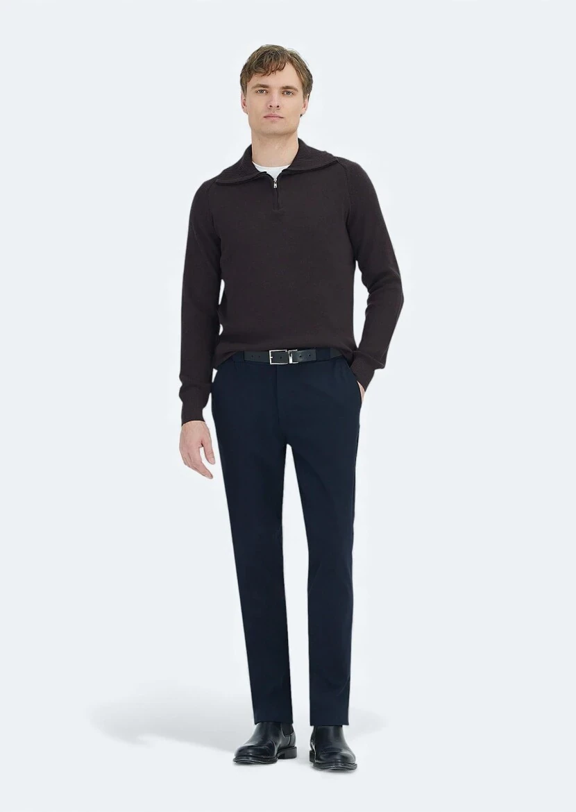 Damson Color Knitwear Sweatshirt - RAMSEY