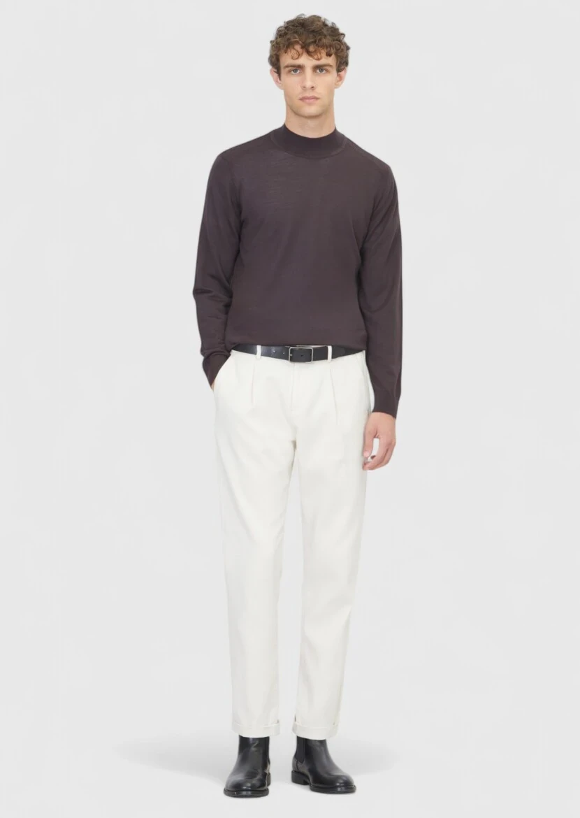 Damson Color Knitwear Sweatshirt - RAMSEY