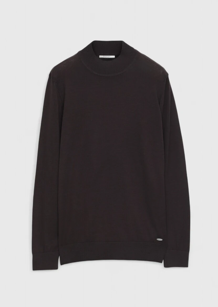 Damson Color Knitwear Sweatshirt - 6