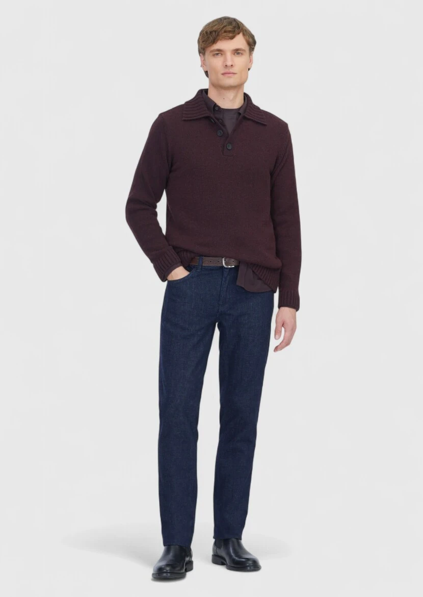 Damson Color Knitwear Sweatshirt - RAMSEY