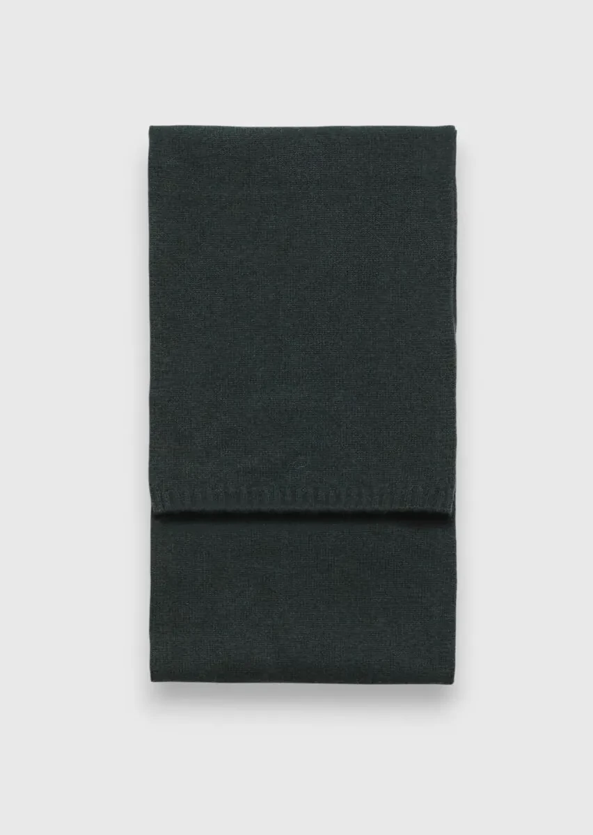 Dark Beige %100 Kaşmir Scarf - 1