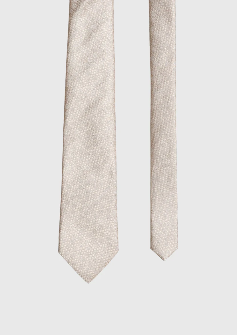 Dark Beige Tie - RAMSEY