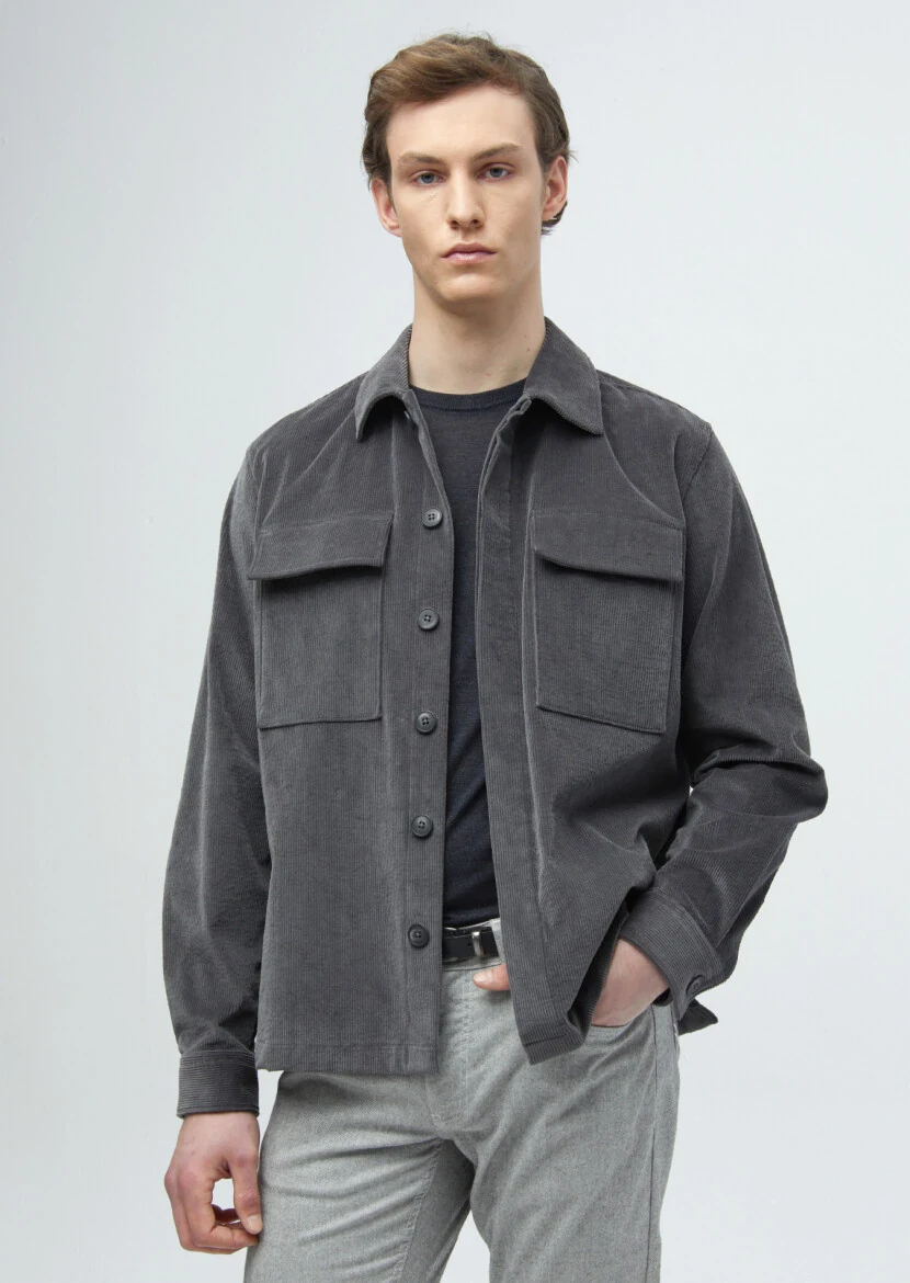 Dark Grey Overshirt - RAMSEY