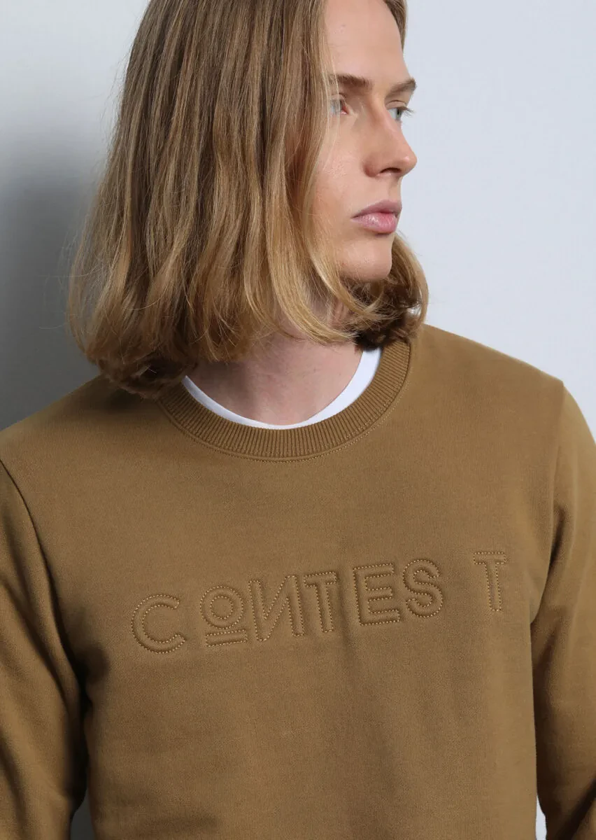 Deve Tüyü Desenli Sweatshırt - 3