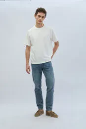 Ecru Crew Neck Plain Sweatshirt - 2