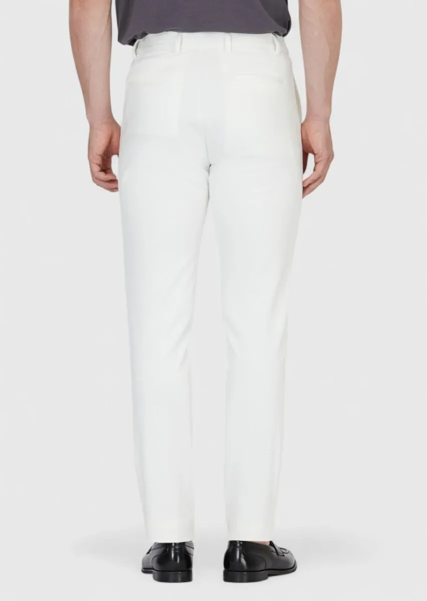 Ecru Knitting Jogging Fit Casual Trousers - 5