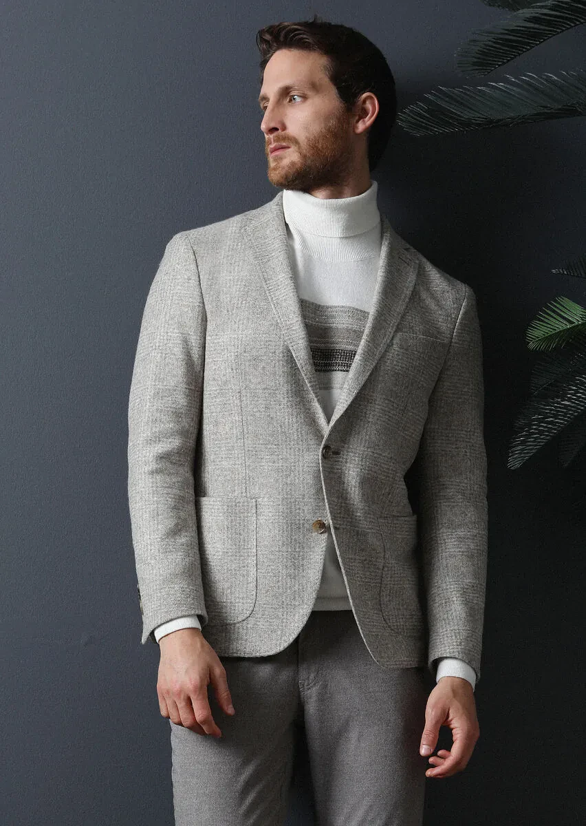 Ecru Knitwear Sweatshirt - 3