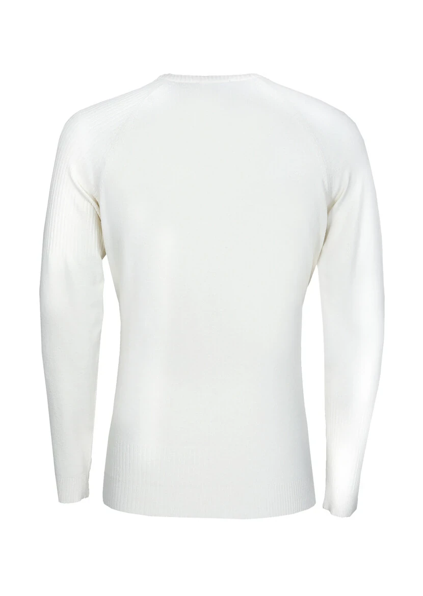 Ecru Knitwear Sweatshirt - 7