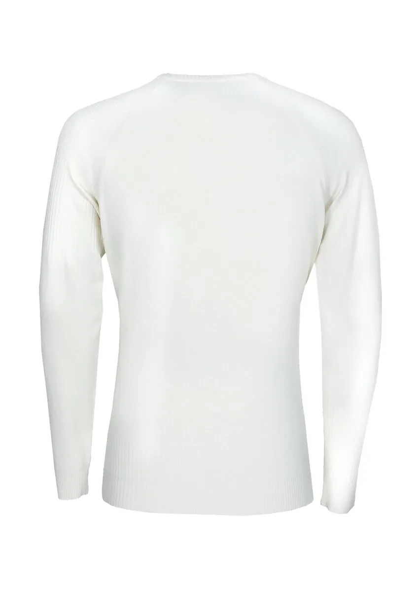 Ecru Knitwear Sweatshirt - 7