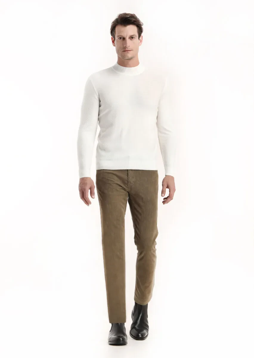 Ecru Knitwear Sweatshirt - 1