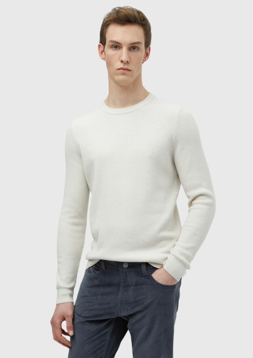 Ecru Knitwear Sweatshirt - RAMSEY