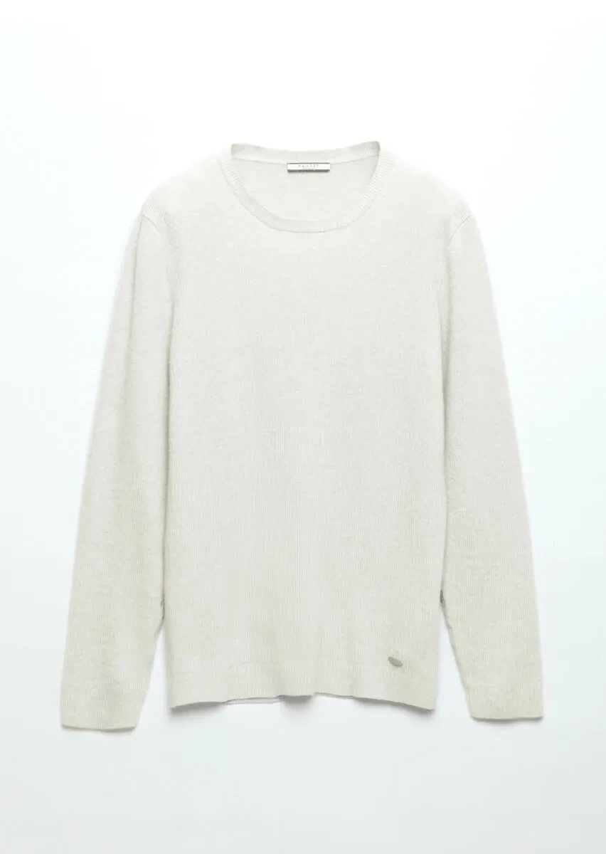 Ecru Knitwear Sweatshirt - 6