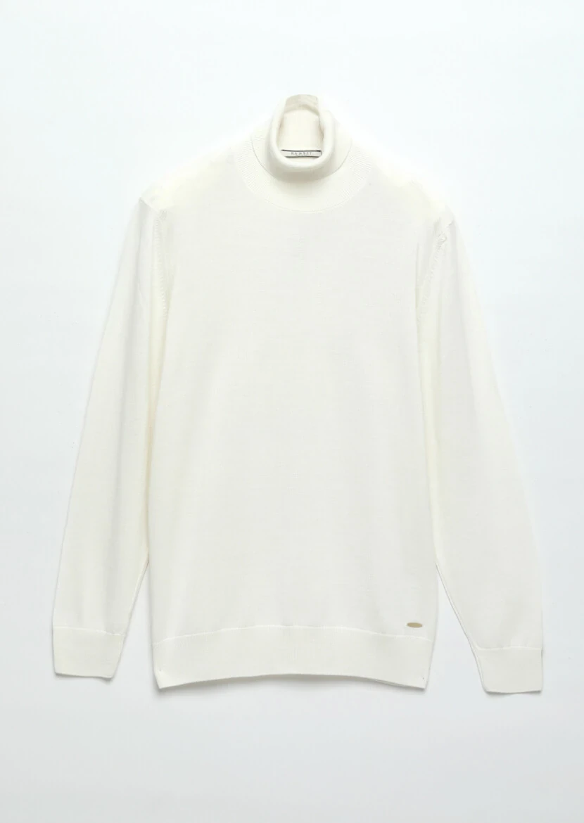 Ecru Knitwear Sweatshirt - 6