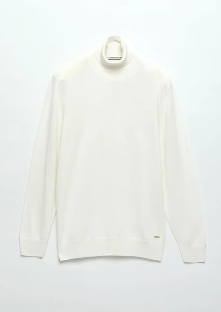 Ecru Knitwear Sweatshirt - 6