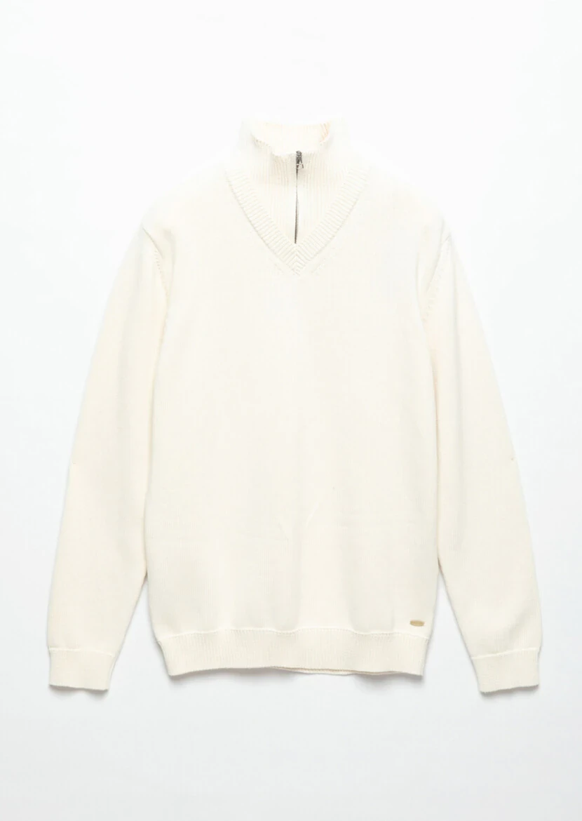 Ecru Knitwear Sweatshirt - 7