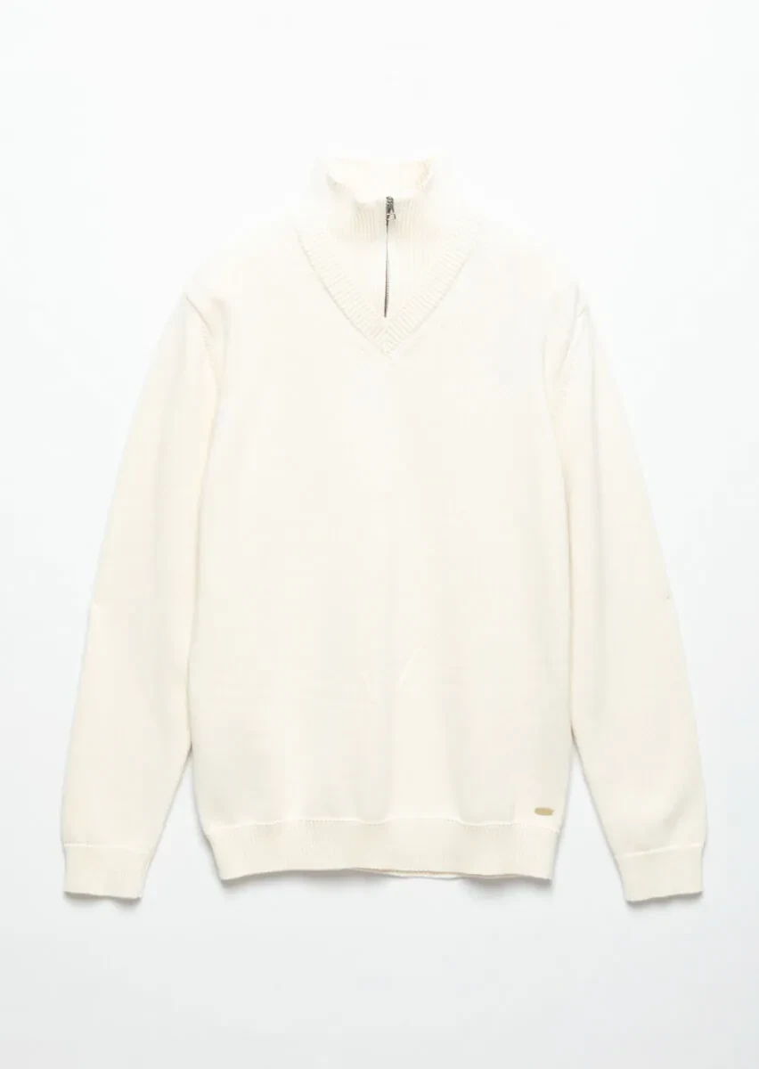 Ecru Knitwear Sweatshirt - 7